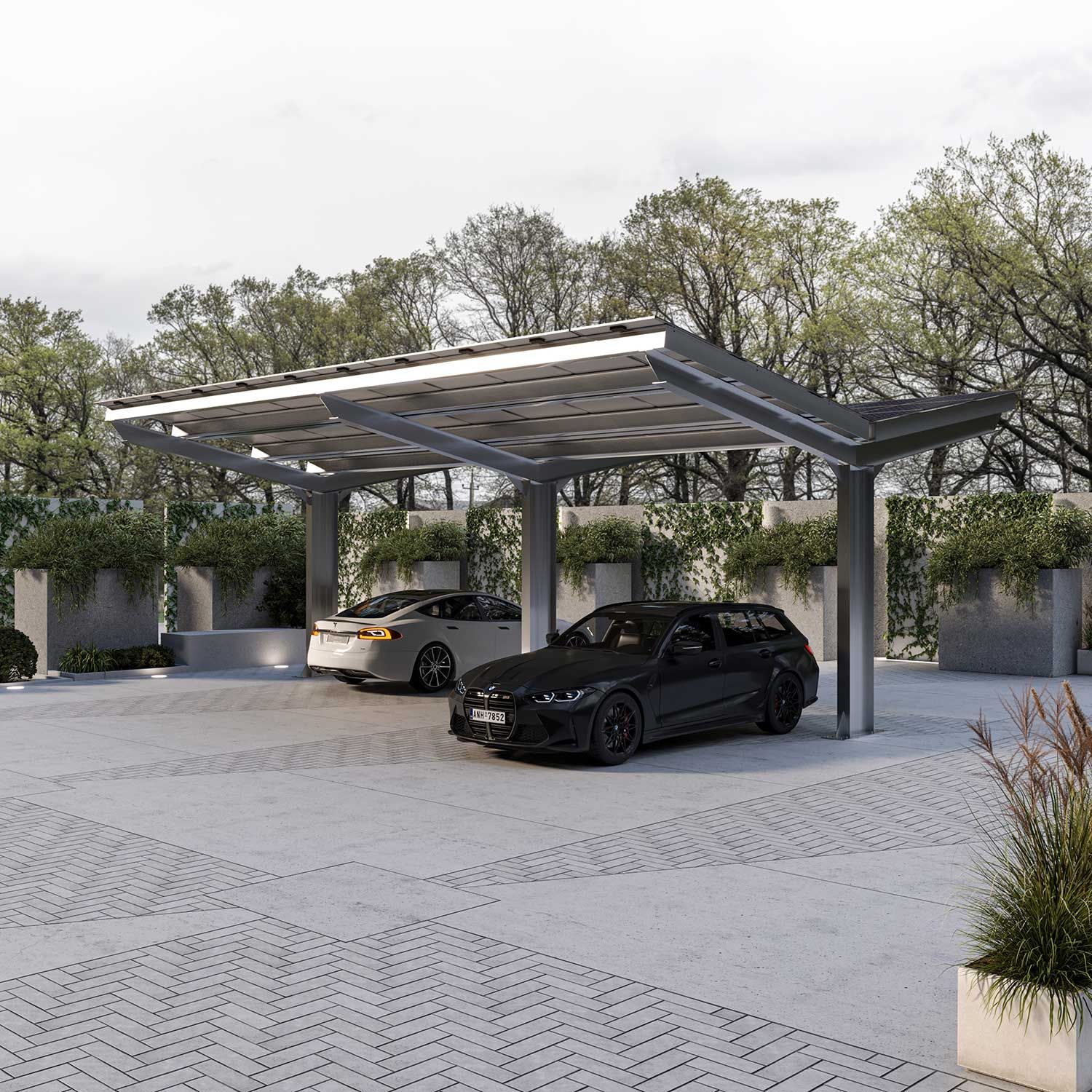 Wiata fotowoltaiczna – carport moc dedykowana