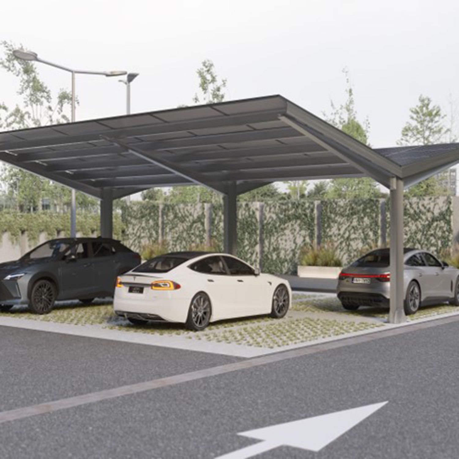 Wiata fotowoltaiczna – carport moc 20 kWP
